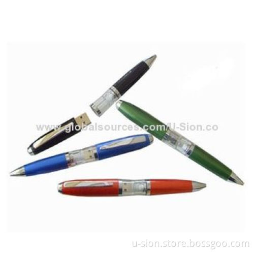 Popular USB Pen Drives with Plug-and-play and Ballpen Functions, OEM and ODM Orders Welcomed